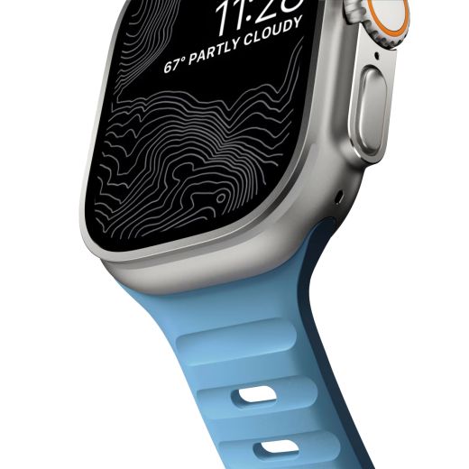 Силіконовий ремінець CasePro Sport Band Blue для Apple Watch 49мм | 45мм | 44мм
