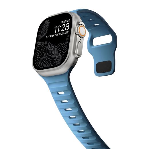 Силиконовый ремешок CasePro Sport Band Blue для Apple Watch 41мм | 40мм