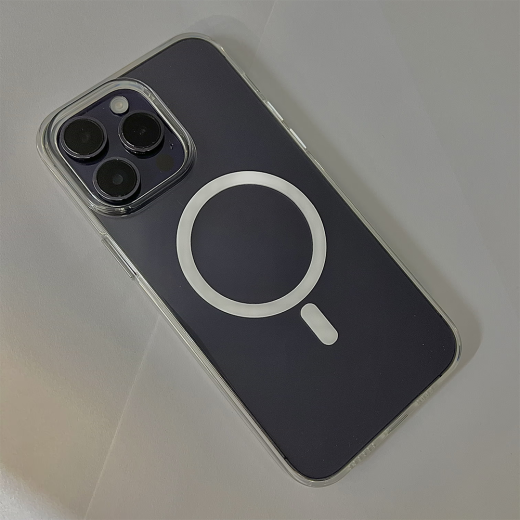 Прозорий чохол BlueO Crystal Drop Resistance Case + Magnet Clear для iPhone 14 Pro Max