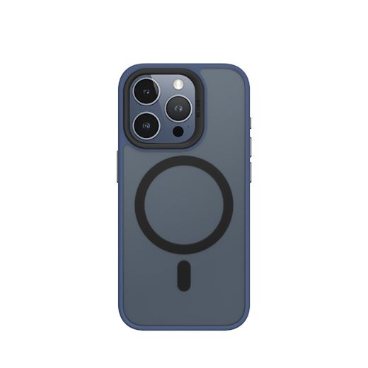 Чехол Blueo Frosted Anti-Drop Case with MagSafe Dark Blue для iPhone 15 Pro Max (BK5934-I15PMDB)