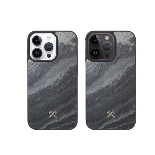 Чехол из натурального камня Woodcessories Bumper Case MagSafe Stone для iPhone 15 Pro