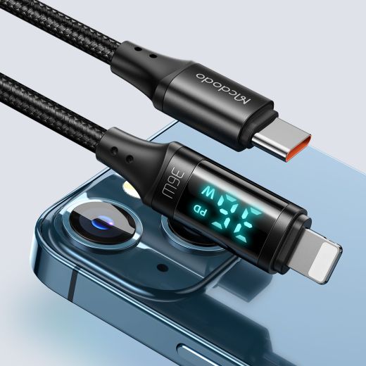 Кабель Mcdodo Digital HD Type-c to Lightning PD 36W 20W Smart Data Cable 1.2m Black (CA-103)