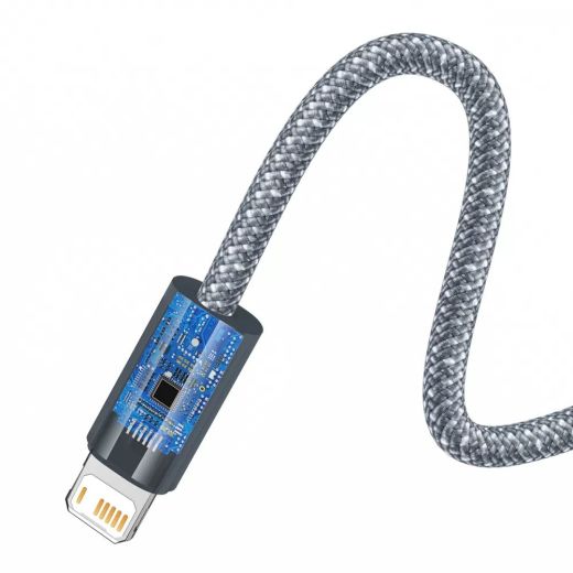 Кабель Baseus Dynamic Series Fast Charging Data Cable USB to iP 2.4A 2m Slate Gray (CALD000516)
