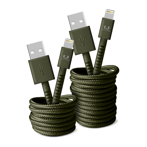 Кабель Fresh 'N Rebel Fabriq Lightning Cable 1,5m Army (2LCF150AR)