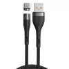 Магнітний кабель Baseus Zinc Magnetic Safe Fast Charging USB to Type-C 3A 1m Grey/Black (CATXC-MG1)