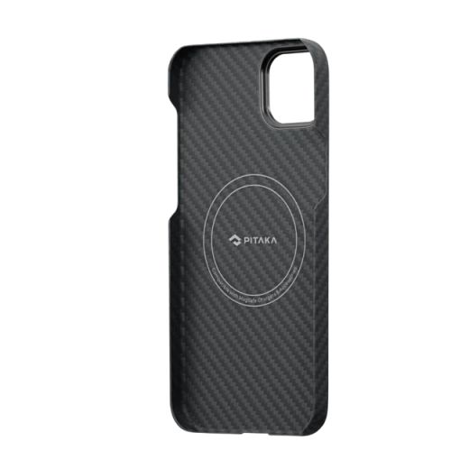 Карбоновый чехол Pitaka MagEZ Case 3 1500D Black/Grey (Twill) для iPhone 14 (KI1401)
