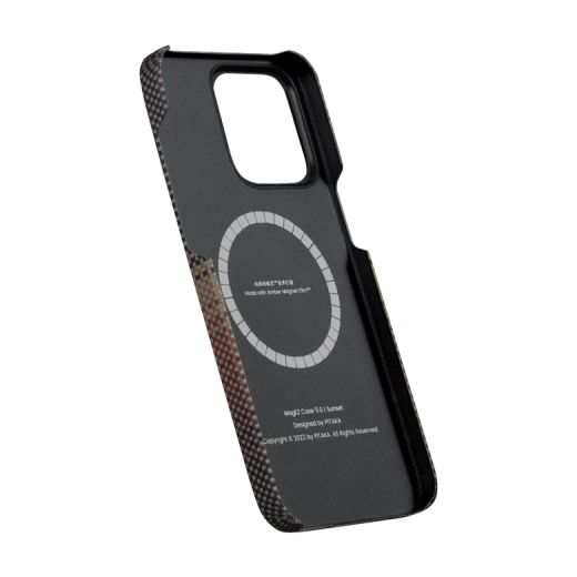 Карбоновый чехол Pitaka MagEZ Case 5 Sunset для iPhone 15 Pro (KI1501SU)