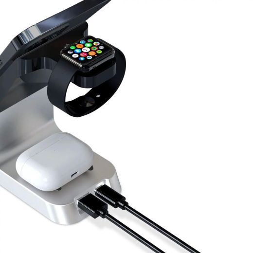 Беспроводная зарядка с будильником CasePro 6 в 1 Alarm Clock для iPhone | Apple Watch | AirPods