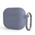 Силиконовый чехол с карабином CasePro Protective Silicone Case Lavender для AirPods 3