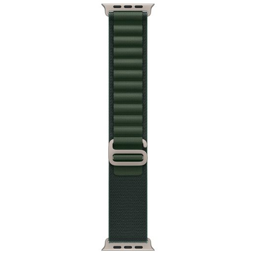 Ремінець CasePro Alpine Loop Dark Green Natural Titanium Finish для Apple Watch 49мм | 46мм | 45мм | 44мм