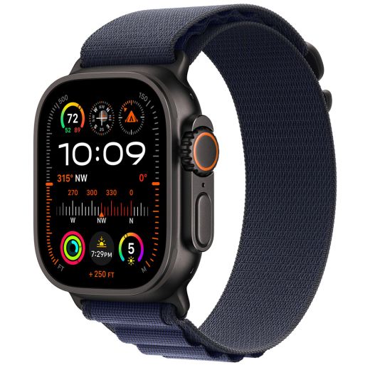 Ремінець CasePro Alpine Loop Navy Black Titanium Finish для Apple Watch 42мм | 41мм | 40мм