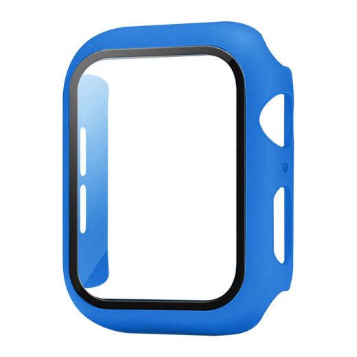 Чехол с защитным стеклом CasePro Blue для Apple Watch 7 41mm