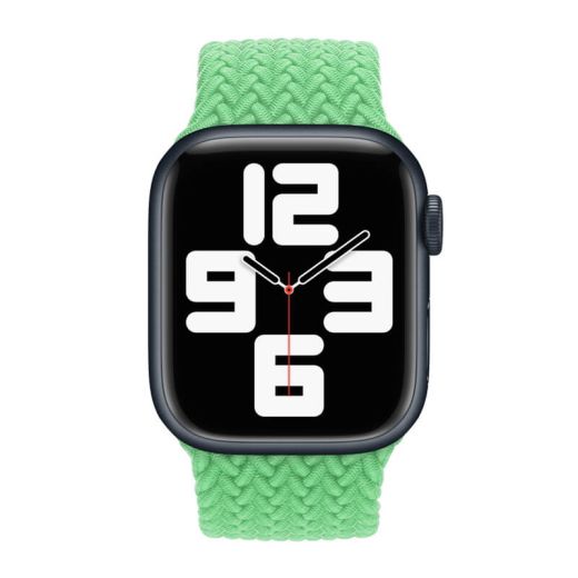 Ремінець CasePro Braided Solo Loop Bright Green Size L для Apple Watch 45mm | 44mm | 42mm