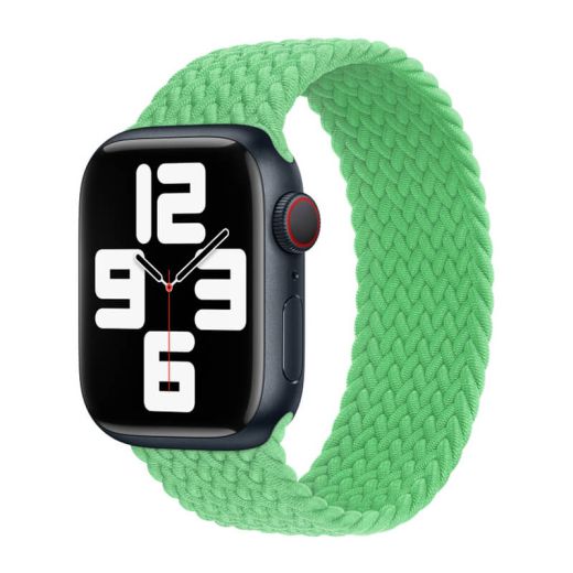 Ремешок CasePro Braided Solo Loop Bright Green Size L для Apple Watch 45mm | 44mm | 42mm