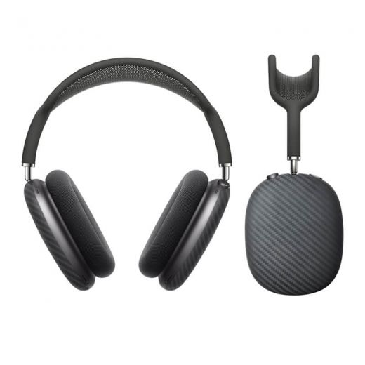 Карбоновые накладки CasePro Carbon Fiber Cushion Cover Headphone Protective Cases для Airpods Max