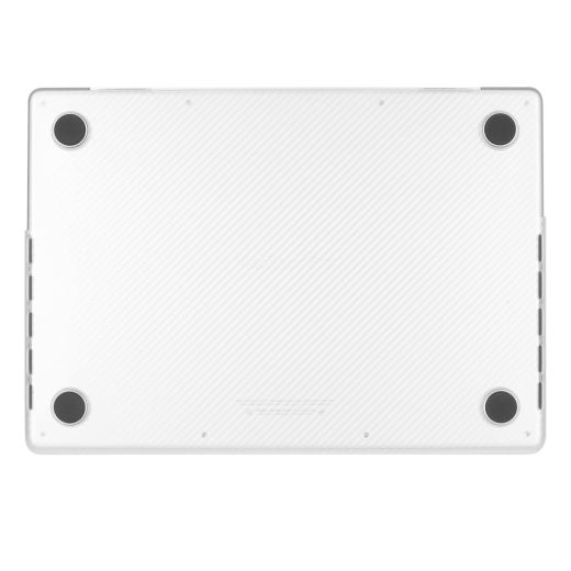 Чехол-накладка CasePro Carbon Fiber White для MacBook Air 13.6" M2 | M3 (2023 | 2024)
