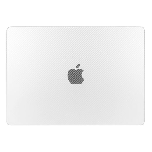 Чехол-накладка CasePro Carbon Fiber White для MacBook Pro 13" (M1| M2 | 2020 | 2022)
