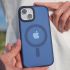 Чехол CasePro Frosted with MagSafe Dark Blue для iPhone 15