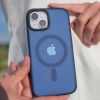 Чохол CasePro Frosted with MagSafe Dark Blue для iPhone 15 Plus