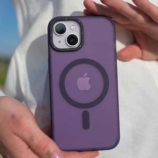 Чохол CasePro Frosted with MagSafe Purple для iPhone 15 Plus