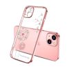 Чехол CasePro Glitter Plating Floral Case Pink для iPhone 13