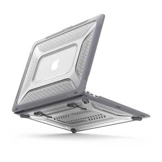 Протиударний чохол з підставкою CasePro Hard Shell Case Grey для MacBook Pro 13" (M1| M2 | 2020 | 2022)