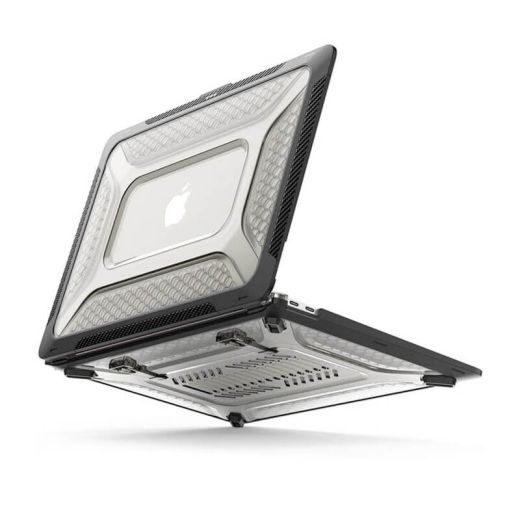 Противоударный чехол с подставкой CasePro Hard Shell Case Black для MacBook Pro 13" (2017-2022)