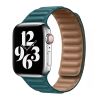Шкіряний ремінець CasePro Leather Link Green для Apple Watch 45mm | 44mm | 42mm