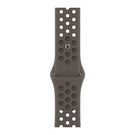 Силиконовый ремешок CasePro Nike Sport Band Olive Gray | Cargo Khaki для Apple Watch 41mm | 40mm | 38mm
