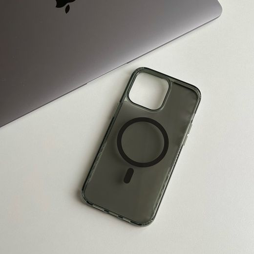Чохол CasePro Protected Transparent Black для iPhone 15 Pro