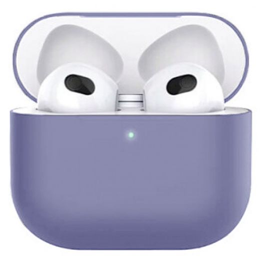 Силиконовый чехол CasePro Protection Ultra Slim Lavender Gray для AirPods 3
