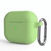 Силиконовый чехол с карабином CasePro Protective Silicone Case Matcha Green для AirPods 3