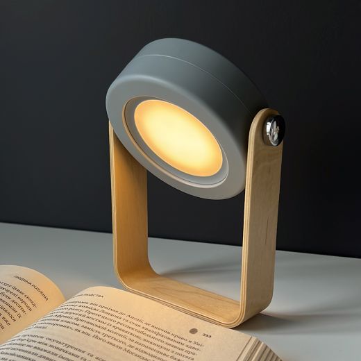 Светодиодный складной настольный светильник, ночник CasePro Retractable Lantern Lamp Grey