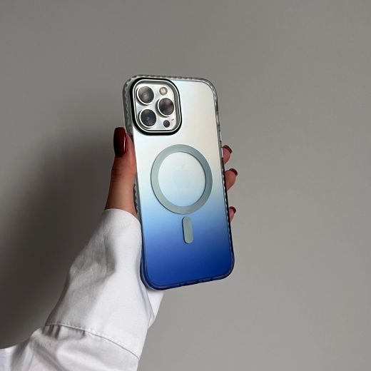 Чехол CasePro Shield Gradient with MagSafe Blue для iPhone 14 Pro
