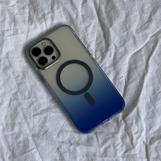 Чохол CasePro Shield Gradient with MagSafe Blue для iPhone 14