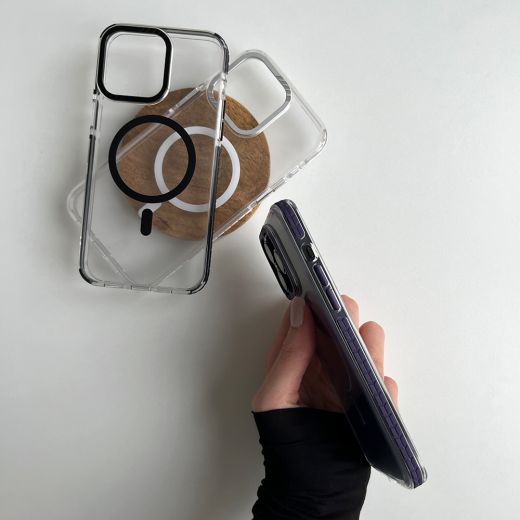 Чохол CasePro Shield Metal with MagSafe Purple для iPhone 14 Pro