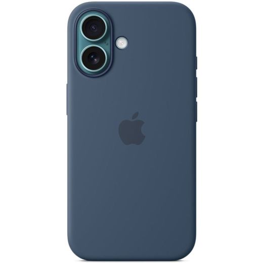 Силіконовий чохол CasePro Silicone Case with MagSafe (Camera Control) Denim для iPhone 16