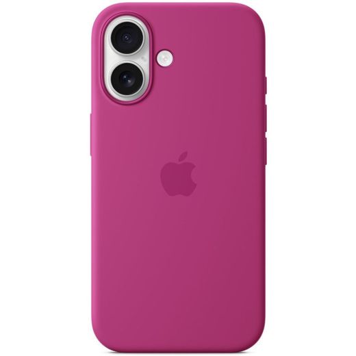 Силиконовый чехол CasePro Silicone Case with MagSafe (Camera Control) Fuchsia для iPhone 16