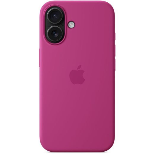 Силиконовый чехол CasePro Silicone Case with MagSafe (Camera Control) Fuchsia для iPhone 16