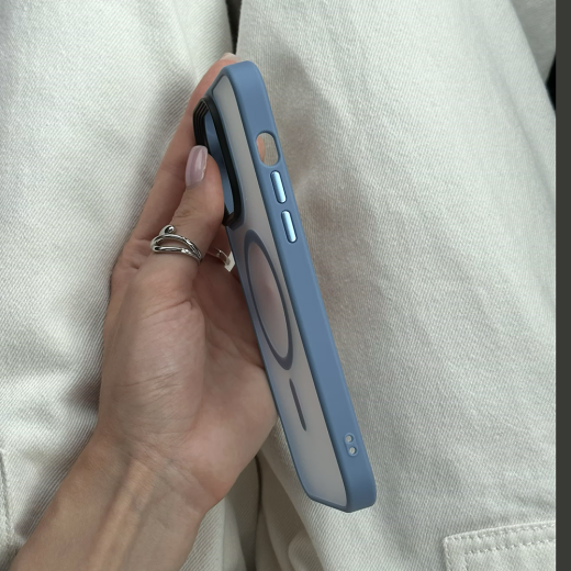 Чехол CasePro Skin Guard with MagSafe Blue для iPhone 13
