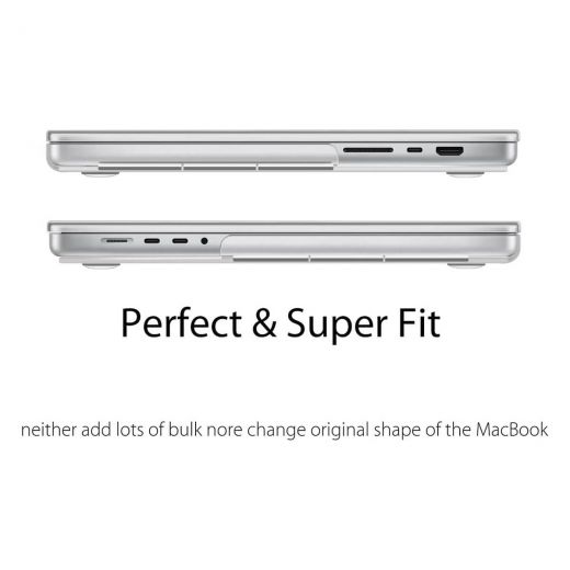 Пластиковий чохол CasePro Soft Touch Crystal Clear для MacBook Pro 16"  (2021 | 2022 | 2023  M1 | M2 | M3)