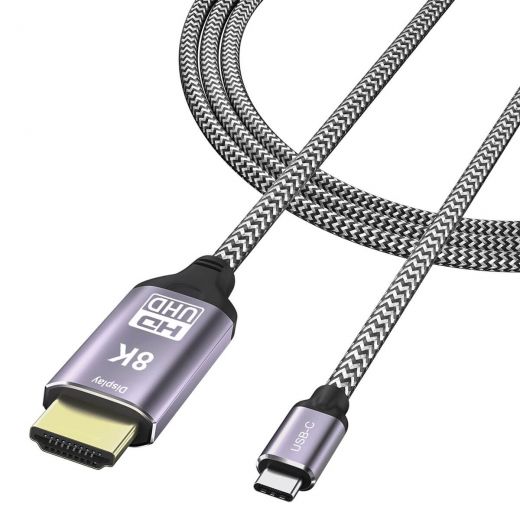 Кабель CasePro USB-C to HDMI 2.1 8K 1.8m