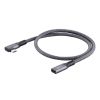 Кутовий подовжувальний кабель CasePro USB Type-C USB-C 3.1 10Gbp/s 90° 1m для MacBook | iPad