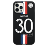 Силиконовый чехол CasePro PSG Jersey Messi Number 30 Black для iPhone 12 Pro Max