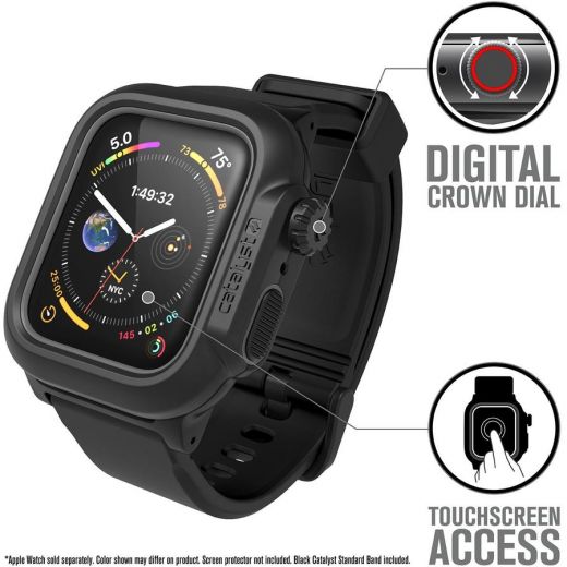Ремінець Catalyst Waterproof Stealth Black для Apple Watch (45mm | 44mm)