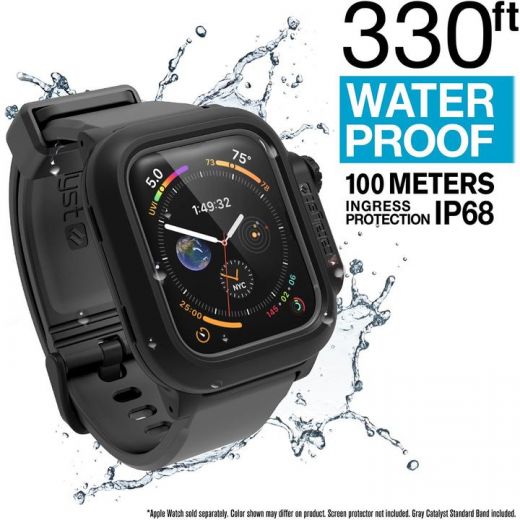 Ремешок Catalyst Waterproof Black/Gray для Apple Watch (45mm | 44mm)
