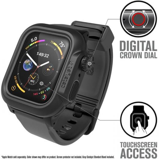 Ремешок Catalyst Waterproof Black/Gray для Apple Watch (45mm | 44mm)
