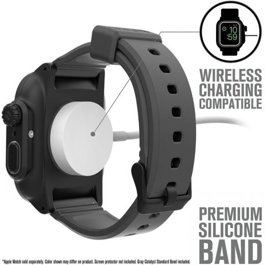 Ремінець Catalyst Waterproof Black/Gray для Apple Watch (45mm | 44mm)