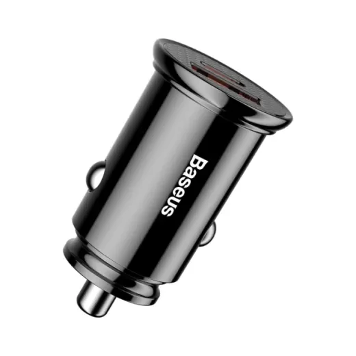 Автомобильное зарядное устройство Baseus Circular Plastic A+C 30W PPS Car Charger Black (CCALL-YS01)