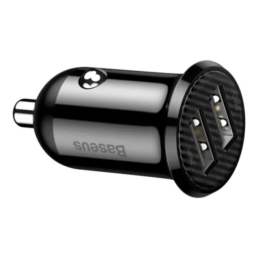 Автомобильное зарядное устройство Baseus Grain Pro Car Charger (Dual USB 4.8A ) Black (CCALLP-01)